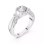 Twist Prong Solitaire Ring - Round