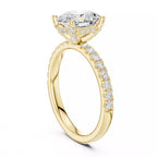 Pavé Solitaire Ring - Oval