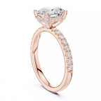 Pavé Solitaire Ring - Oval