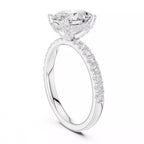 Pavé Solitaire Ring - Oval