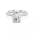 Pavé Solitaire Ring - Oval