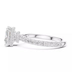 Pavé Solitaire Ring - Princess