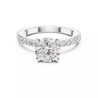 Pavé Solitaire Ring - Round