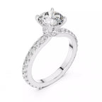 Pavé Solitaire Ring - Round