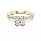 Pavé Solitaire Ring - Round