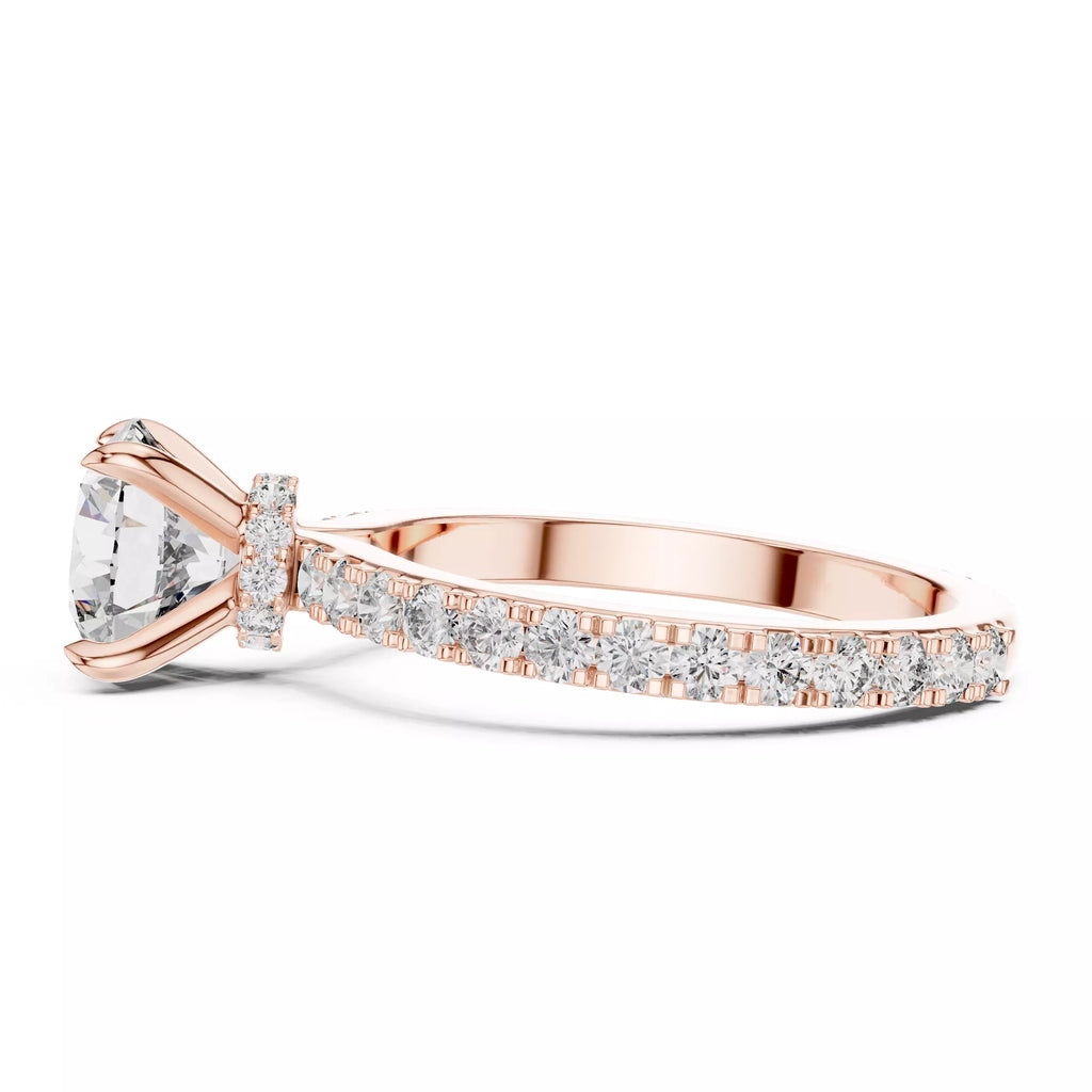 Pavé Solitaire Ring - Round