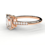 Classic Cathedral Ring - Emerald Cut