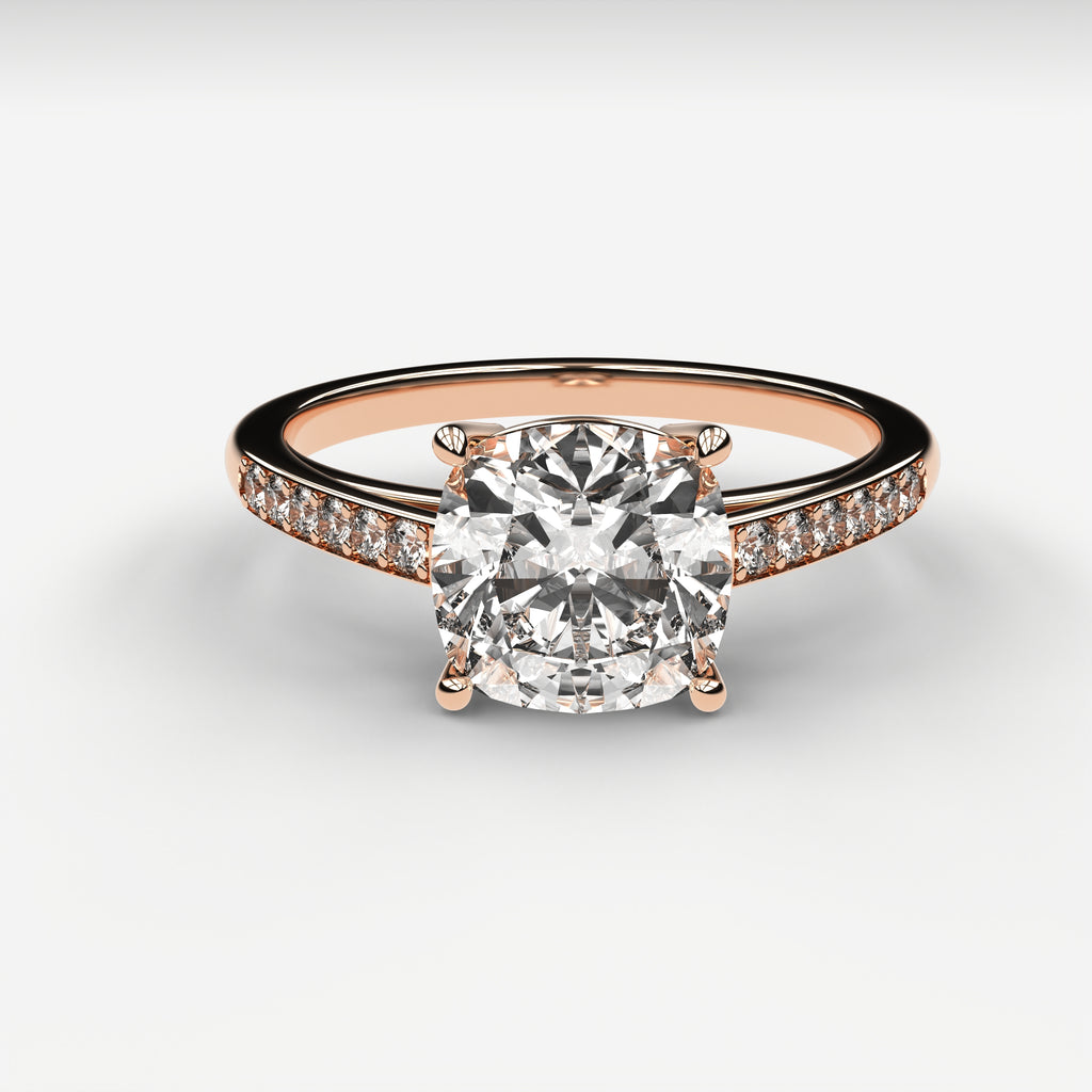 Classic Cathedral Ring - Cushion