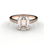 Classic Cathedral Ring - Emerald Cut