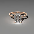 Classic Solitaire Ring - Emerald Cut