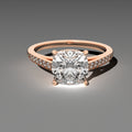 Minimal Cathedral Ring - Cushion