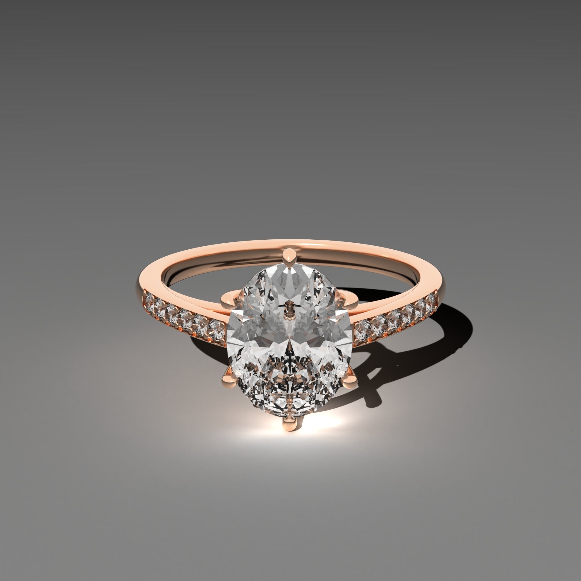 Classic Cathedral Ring - Oval