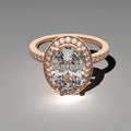 Floating Halo Solitaire - Oval