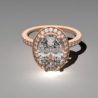Floating Halo Solitaire - Oval