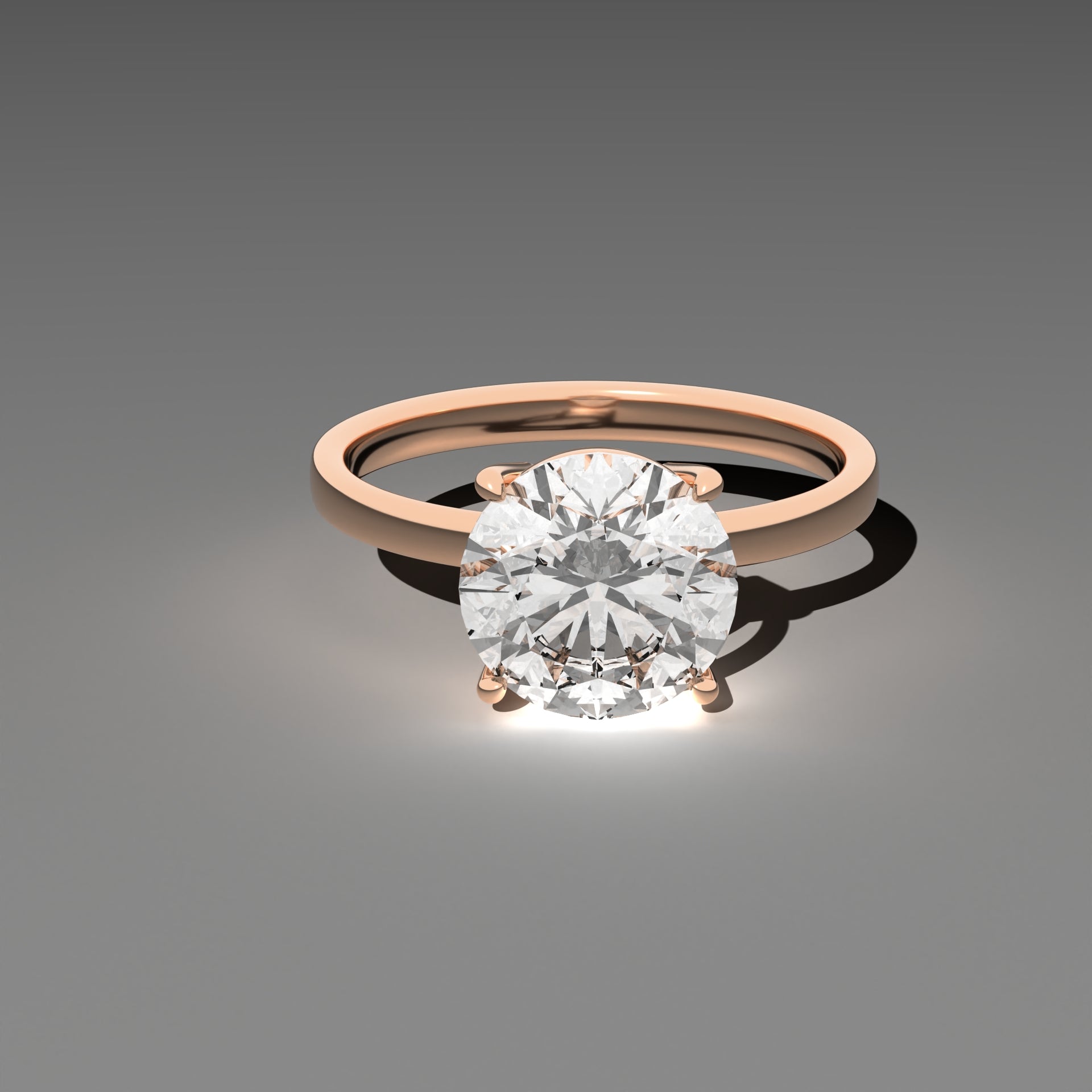 Classic Solitaire Ring - Round