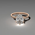Classic Solitaire Ring - Oval