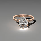 Classic Solitaire Ring - Oval