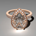 Floating Halo Solitaire - Pear