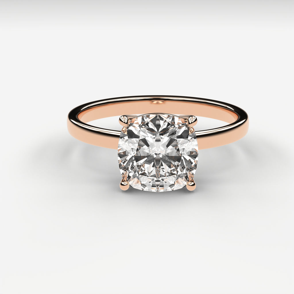 Classic Solitaire Ring - Cushion