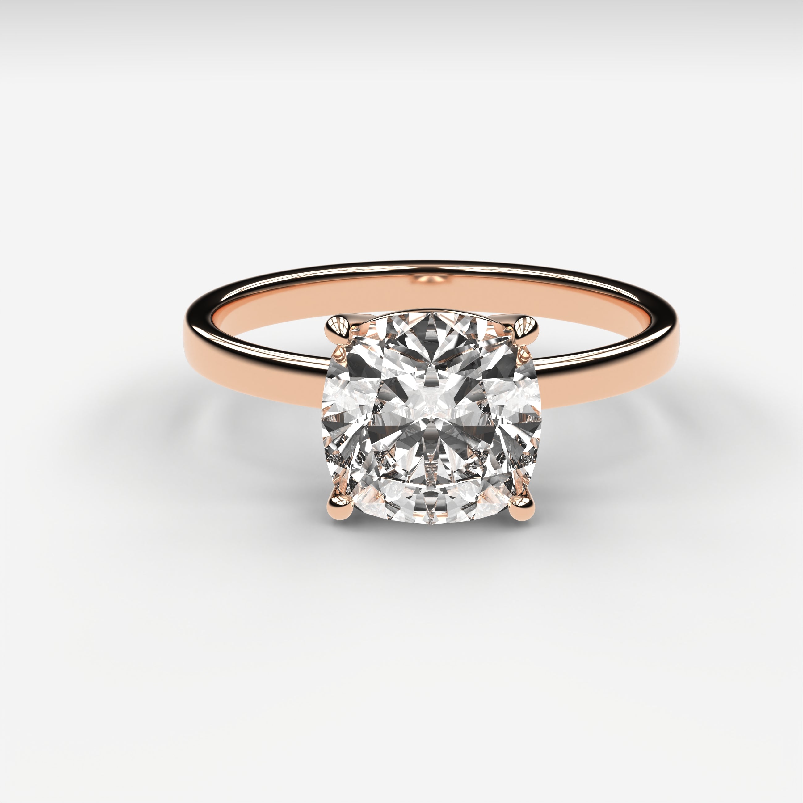 Classic Solitaire Ring - Cushion