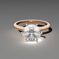 Minimal Solitaire Ring - Round