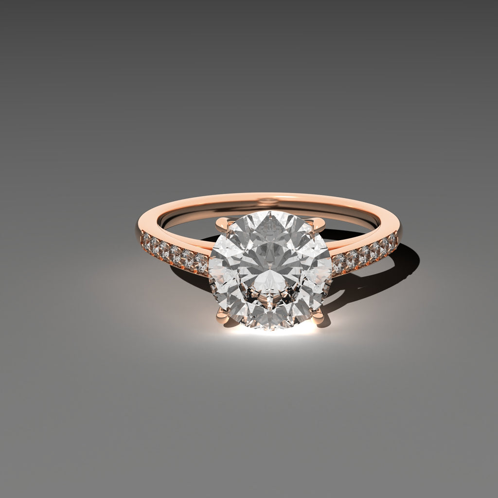 Classic Cathedral Ring - Round