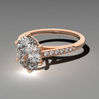 Minimal Cathedral Ring - Oval