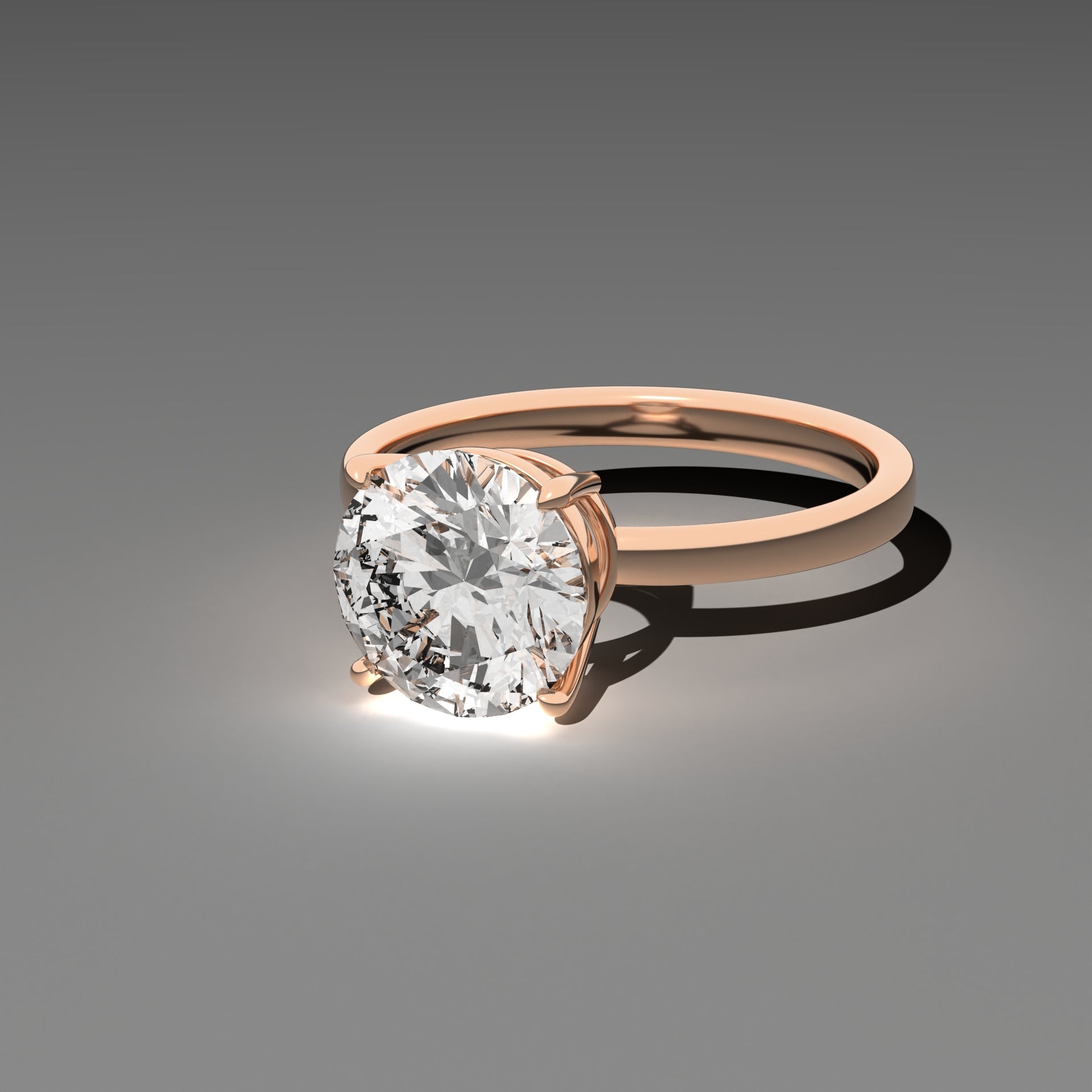 Classic Solitaire Ring - Round