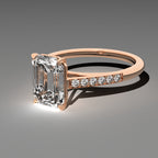 Minimal Cathedral Ring - Emerald