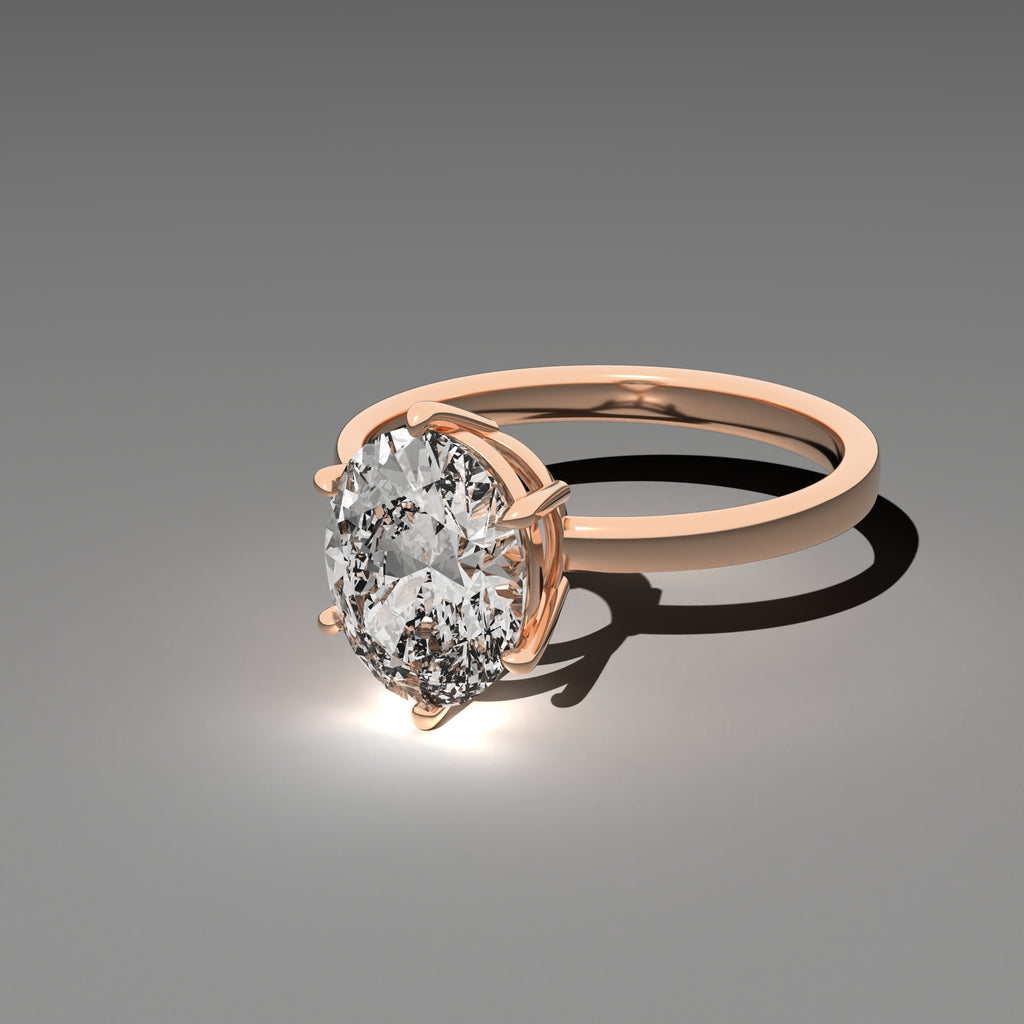 Classic Solitaire Ring - Oval