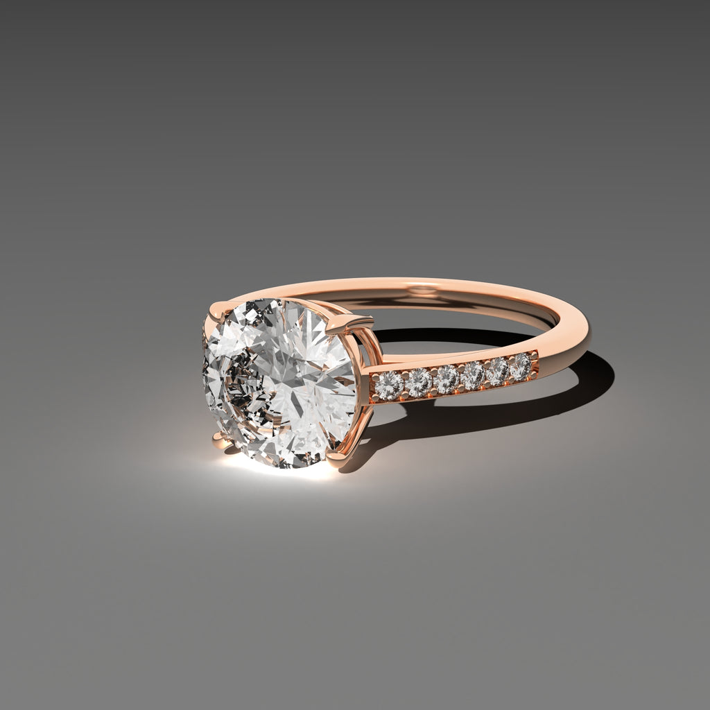 Classic Cathedral Ring - Round