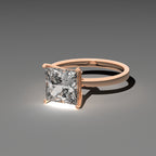 Classic Solitaire Ring - Princess