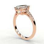 Classic Cathedral Ring - Emerald Cut