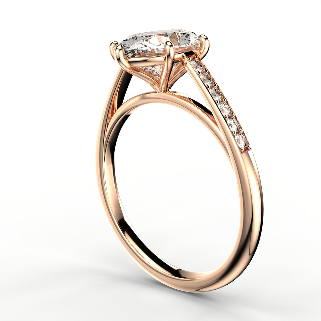 Minimal Cathedral Ring - Oval