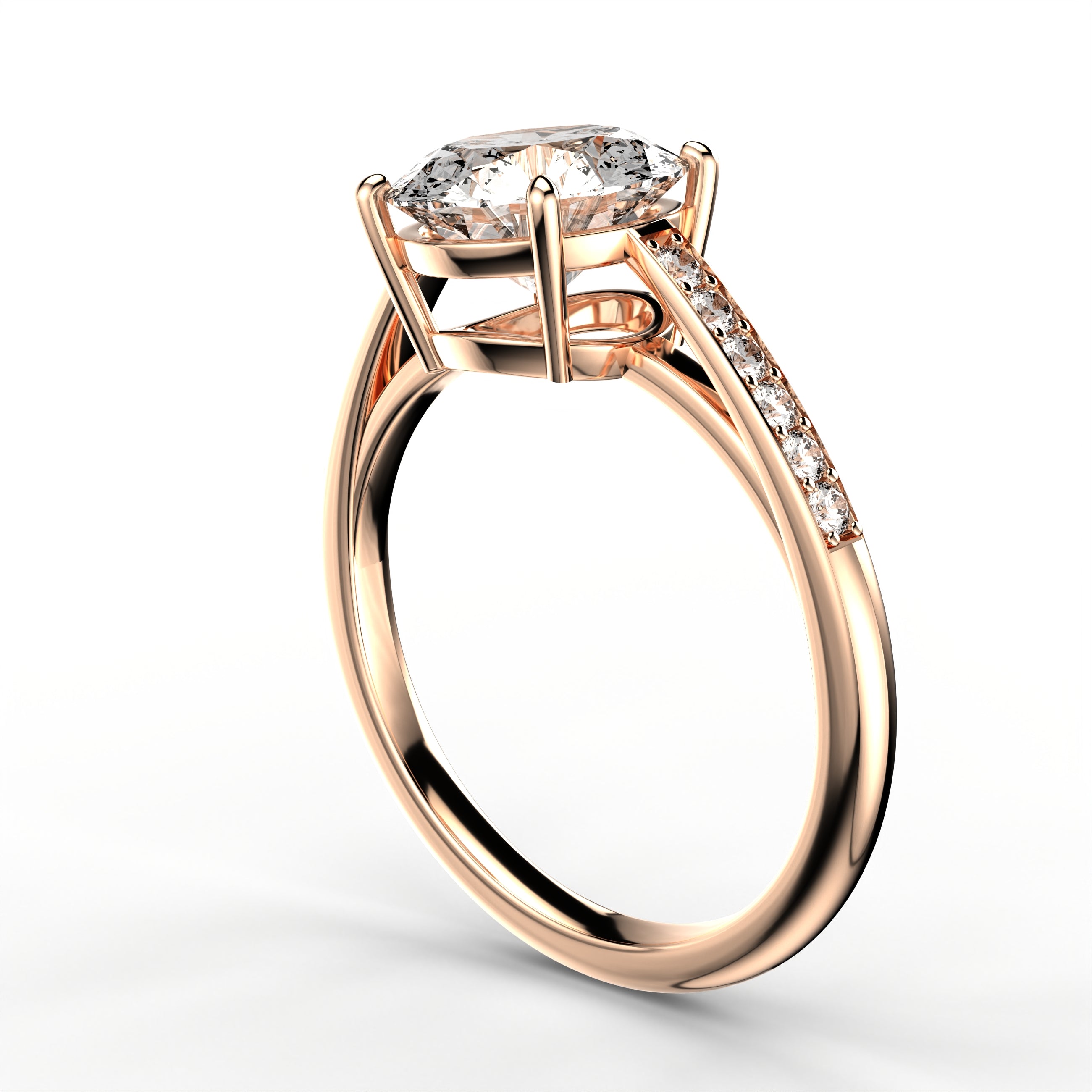 Classic Cathedral Ring - Round