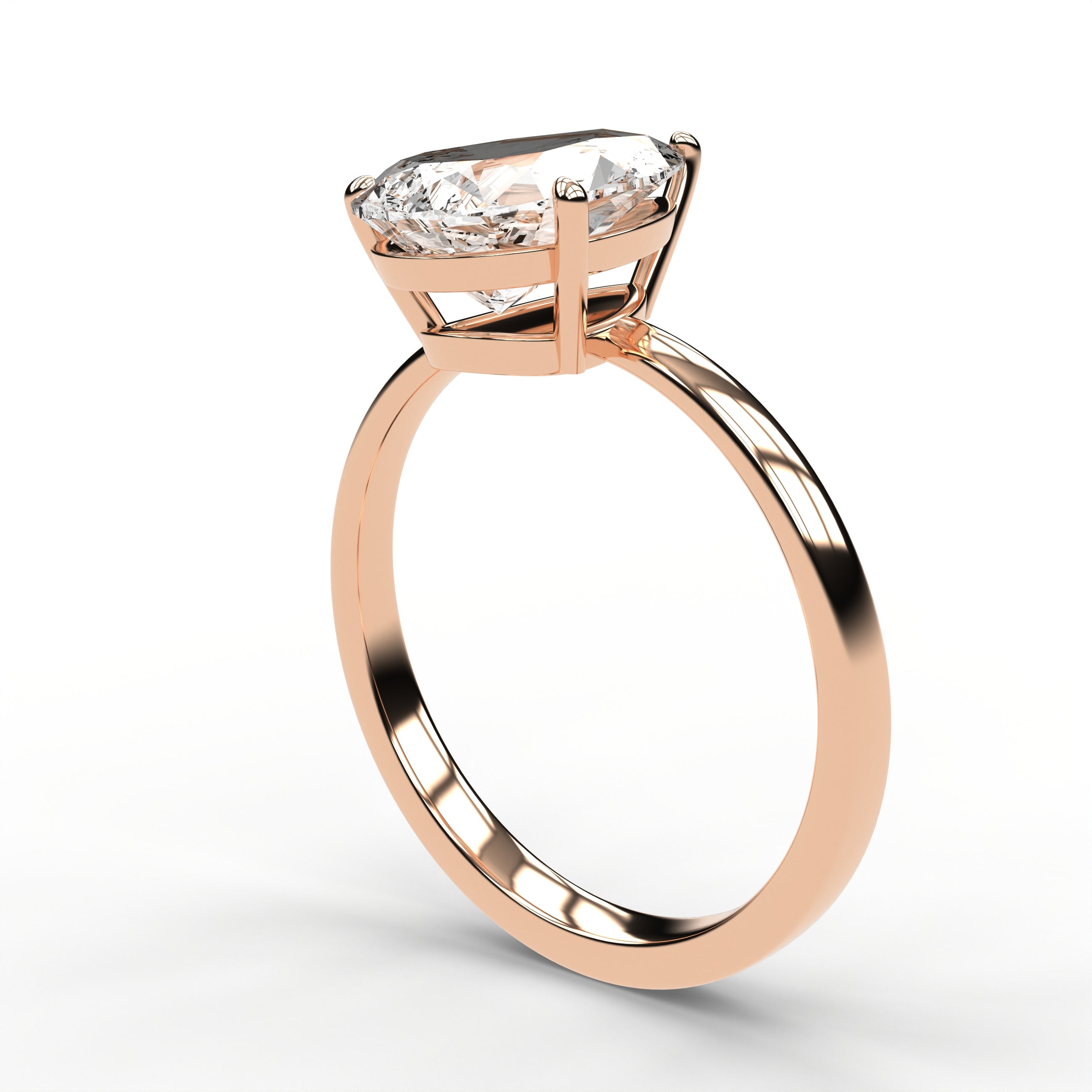 Classic Solitaire Ring - Pear