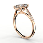 Minimal Cathedral Ring - Emerald