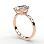 Classic Solitaire Ring - Emerald Cut