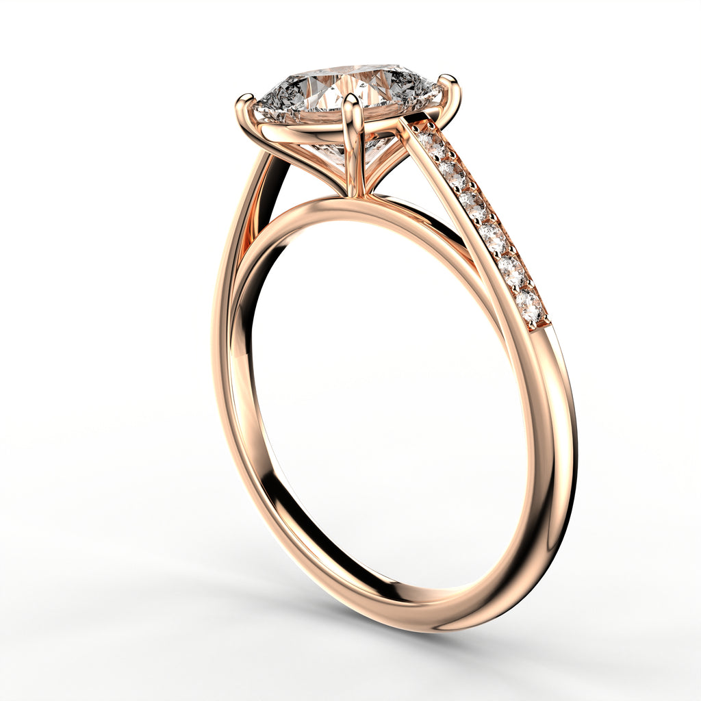 Minimal Cathedral Ring - Cushion