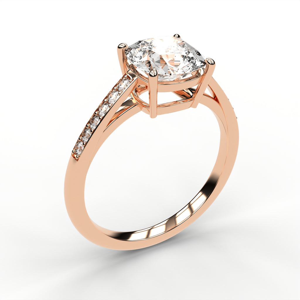 Classic Cathedral Ring - Cushion