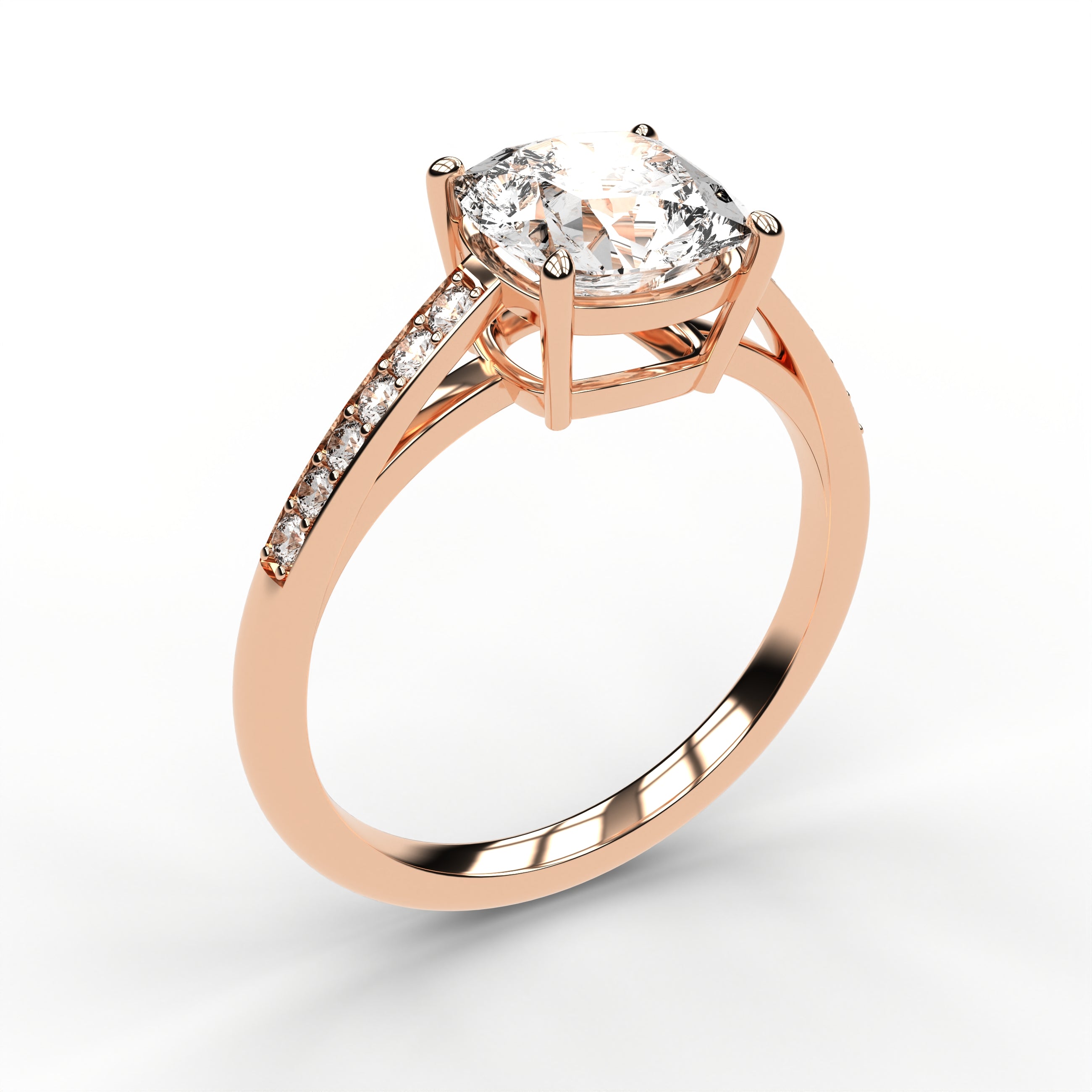 Classic Cathedral Ring - Cushion