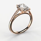 Minimal Cathedral Ring - Emerald