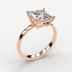 Classic Solitaire Ring - Princess