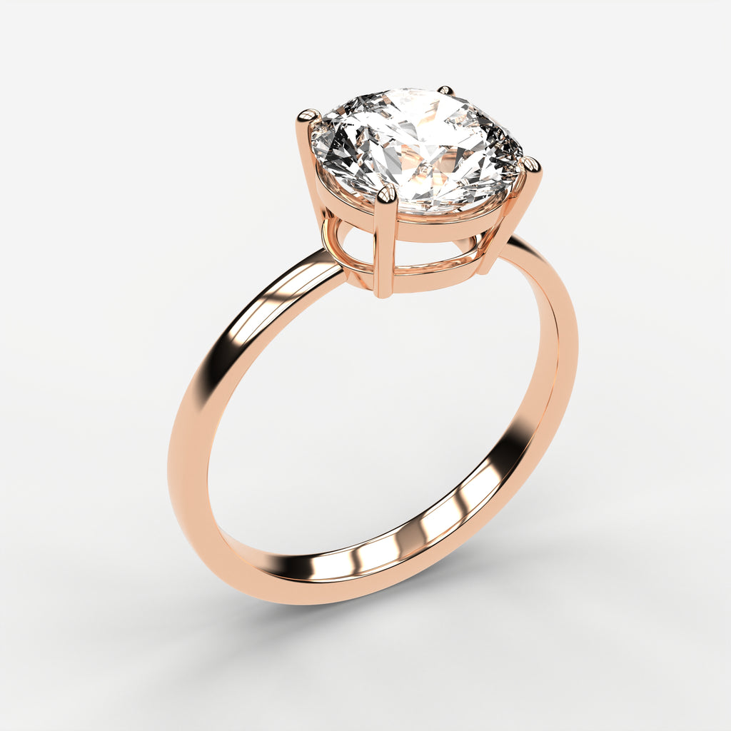 Classic Solitaire Ring - Round