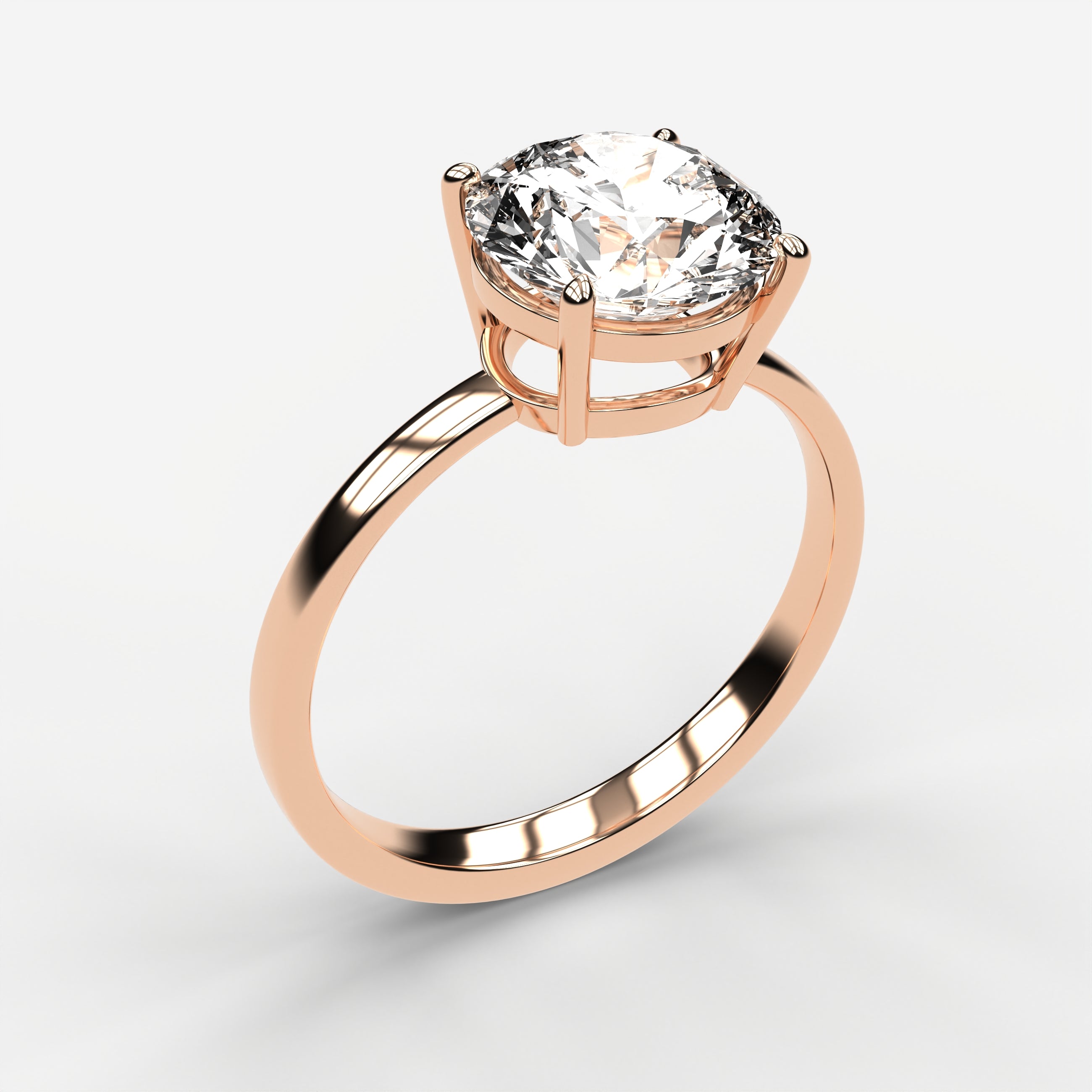 Classic Solitaire Ring - Round