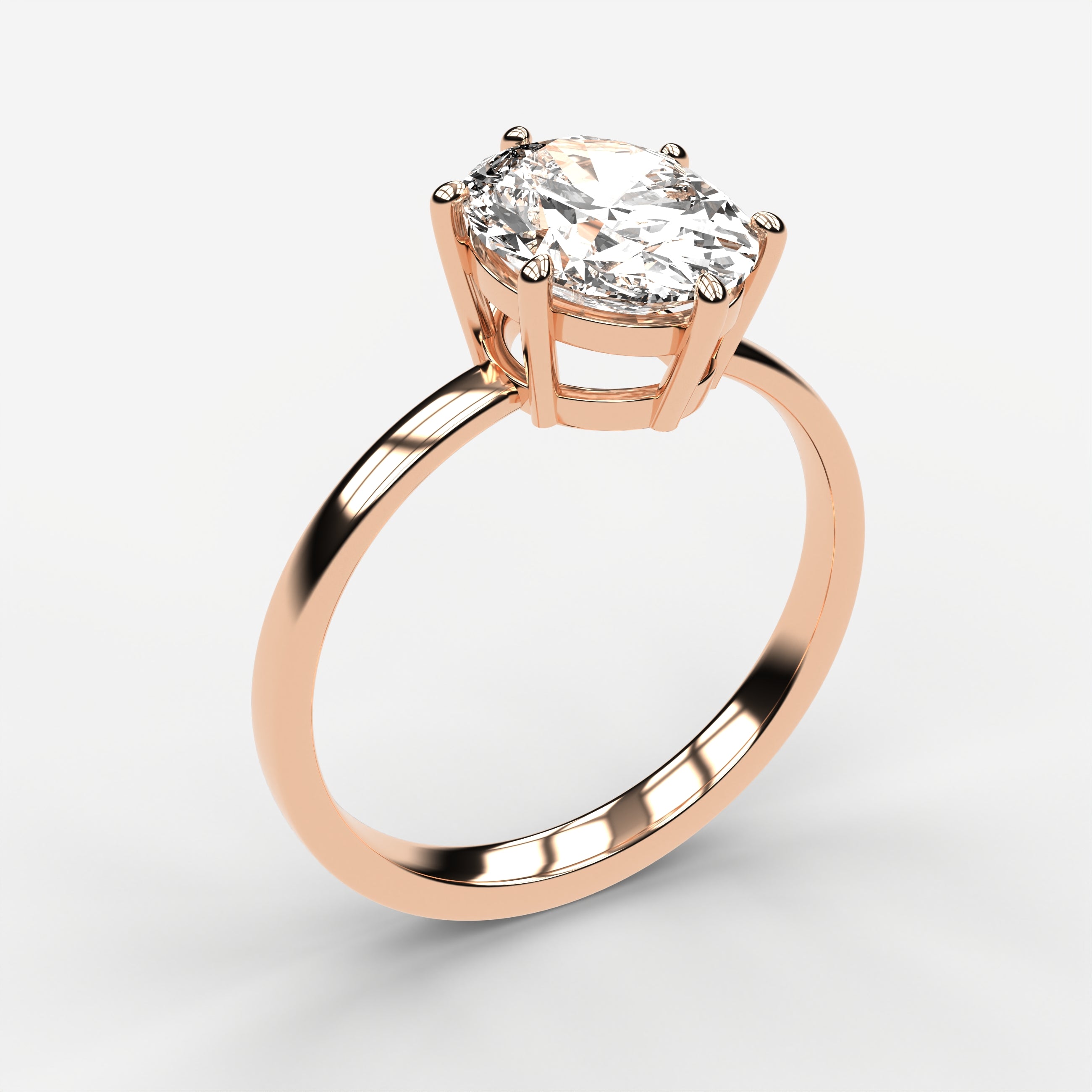 Classic Solitaire Ring - Oval