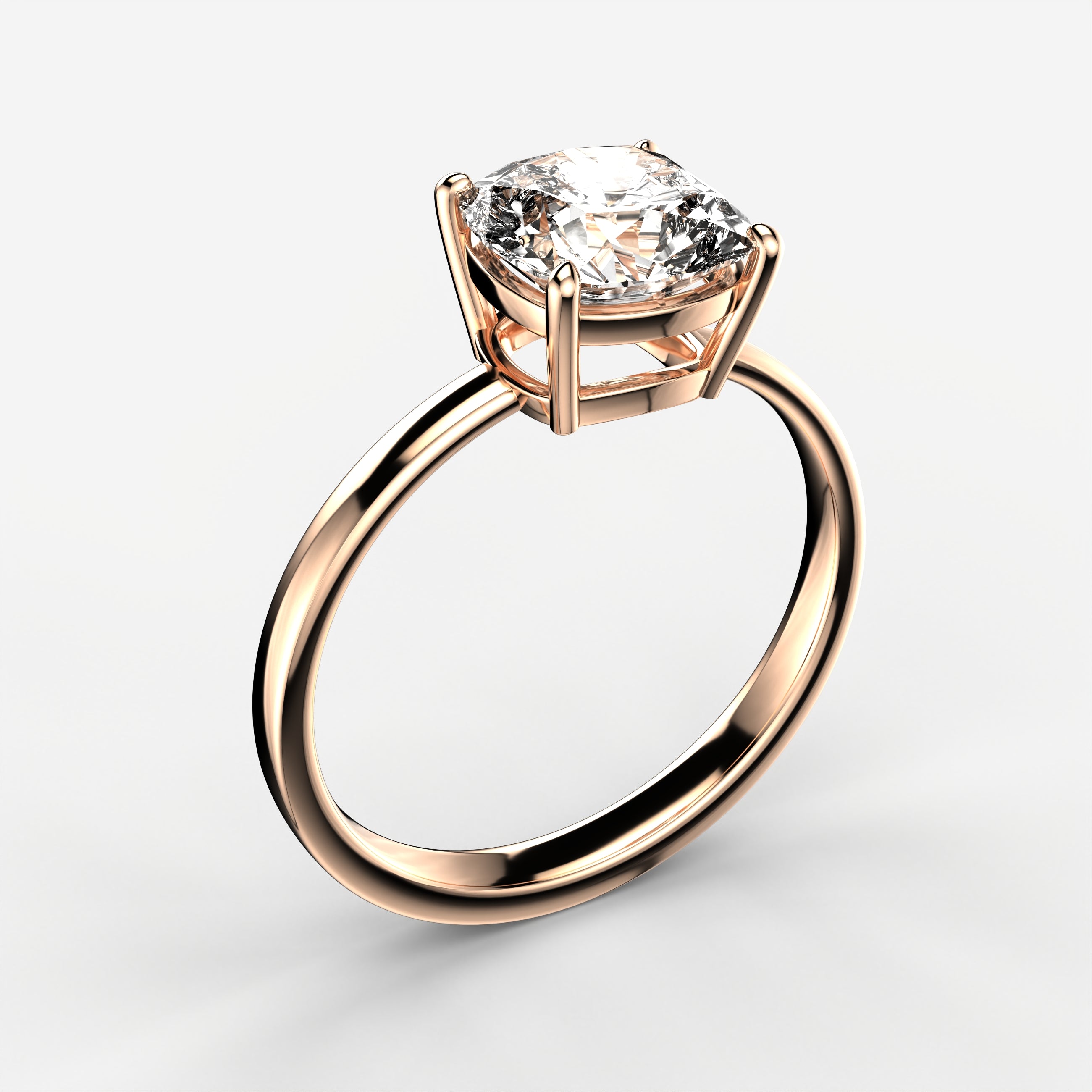 Classic Solitaire Ring - Cushion