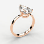 Classic Solitaire Ring - Pear