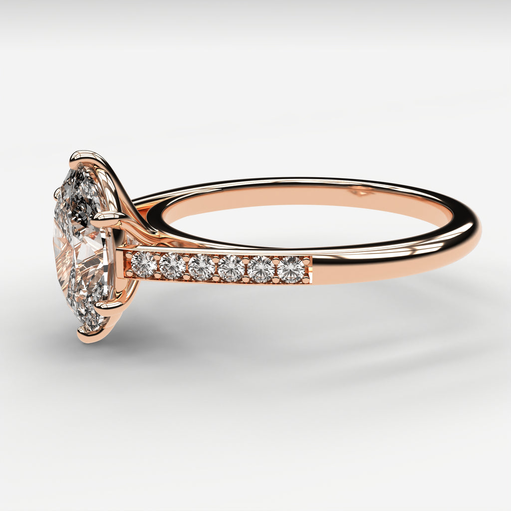 Minimal Cathedral Ring - Oval