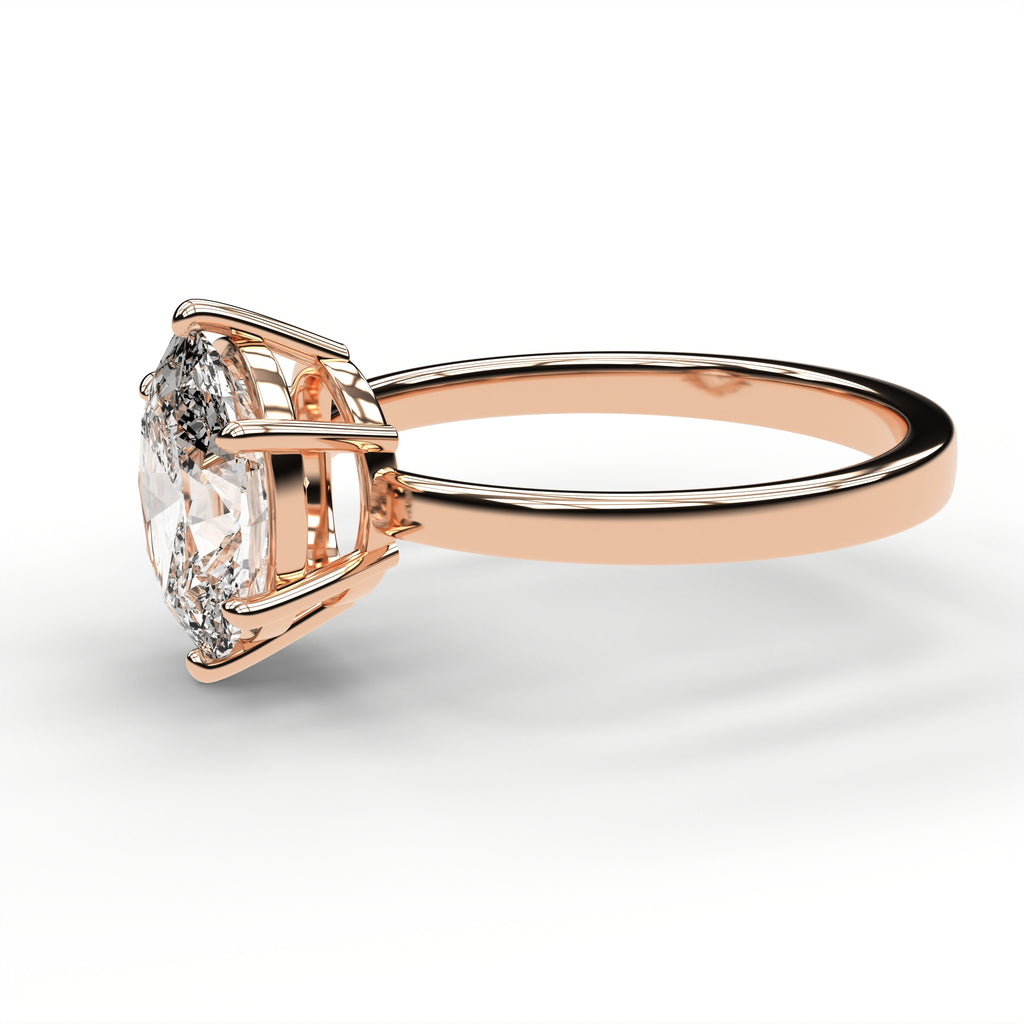 Classic Solitaire Ring - Oval